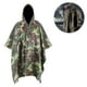 thumbnail image 1 of Poncho de lluvia 3 en 1, impermeable, de camuflaje, antidesgarro, chaqueta de lluvia con mangas de murciélago y capuchas, 1 of 8