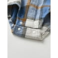 thumbnail image 4 of Newborn Infant Baby Boy Clothes Long Sleeve Plaid Romper Hooded Letter Pants Outfits Set Blue 0-3 Months, 4 of 6