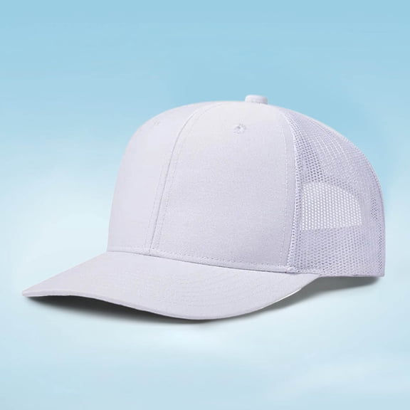 Rhuody Hat Trendy Baseball Caps Basic Wear White