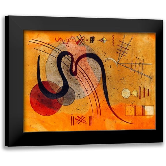 Kandinsky, Wassily 14x12 Black Modern Framed Museum Art Print Titled - Launelinie