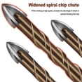 thumbnail image 2 of Cross Tile Bits Glass Ceramic Concrete Hole Opener Alloy 1/4\" Hex Shank 12mm, 2 of 7