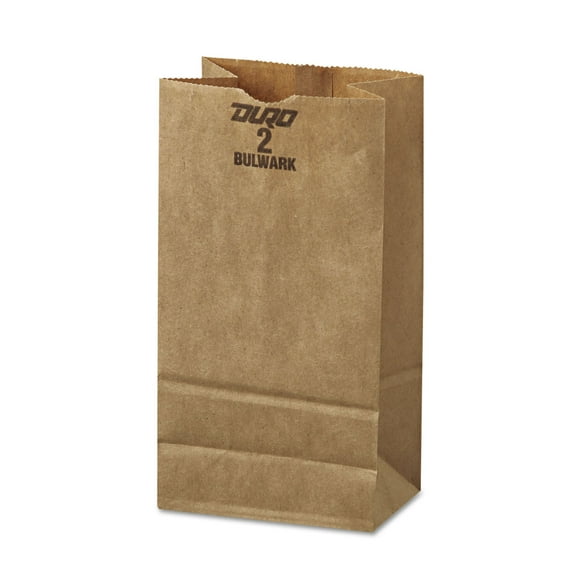 General #2 Paper Grocery 52lb Kraft Extra-Heavy-Duty 4 5/16x2 7/16 x7 7/8 500 bags GX2500