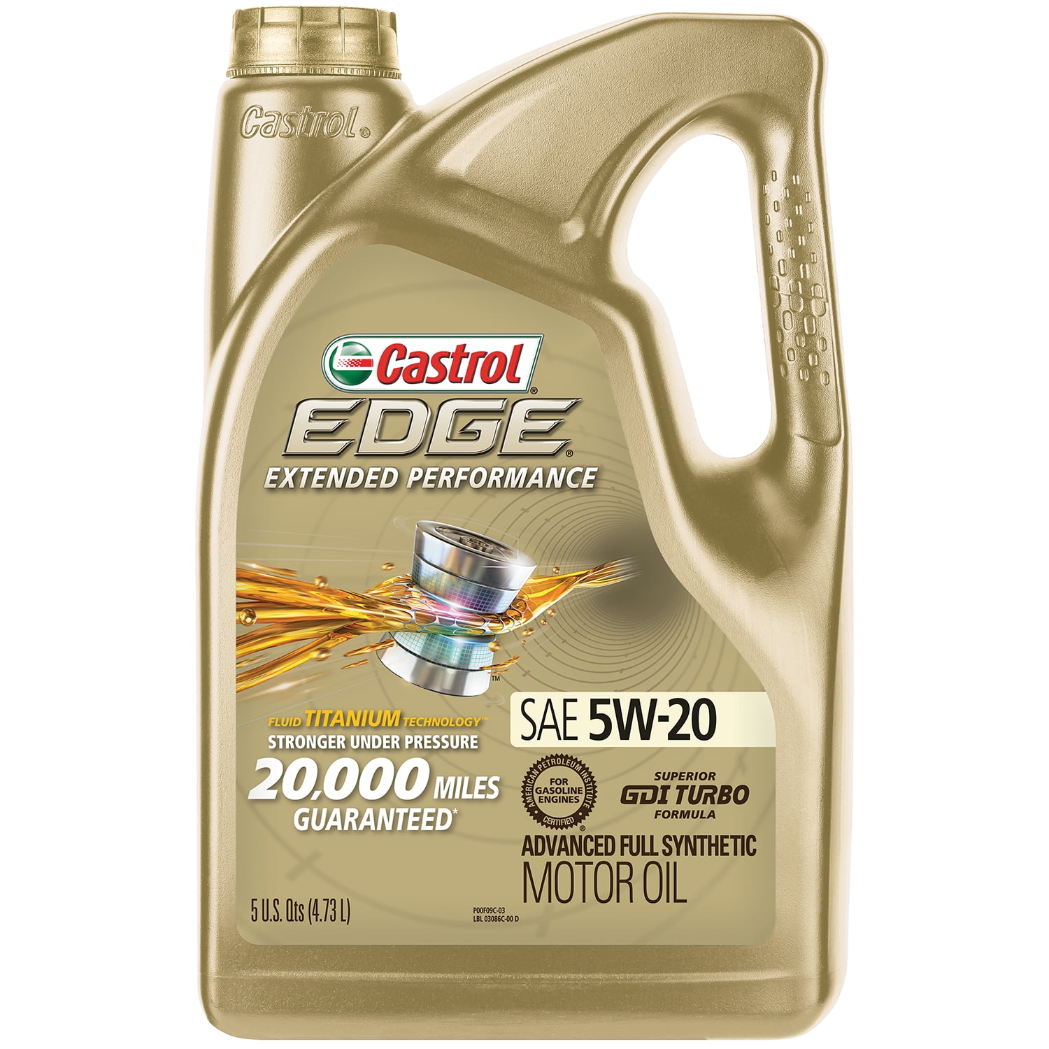 Castrol EDGE Extended Performance 5W 20 Advanced Full Synthetic Motor 