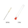 thumbnail image 3 of Unique Bargains Large Eye Blunt Sewing Needles 2mm Dia Darning Needles, 2.36Inch , Golden 20 Pack, 3 of 5