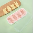 thumbnail image 5 of Molde de silicona for helado, fabricante de paletas DIY for uso doméstico, patrones de dibujos animados y animales, 9,84x3,94x1,18 pulgadas, 5 of 5