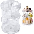thumbnail image 1 of Kupink Beauty Organizer Make Up Kosmetik Organizer 360°Drehbar Aufbewahrung Kosmetikbox schminkorganiser für Dresser Schlafzimmer Badezimmer Transparente Vhermosa WL-00491, 1 of 8