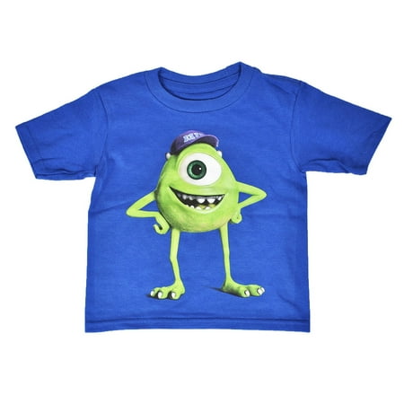 Pixar Monsters University Inc Toddler Blue Boys T-Shirt Eye Mike Disney ...