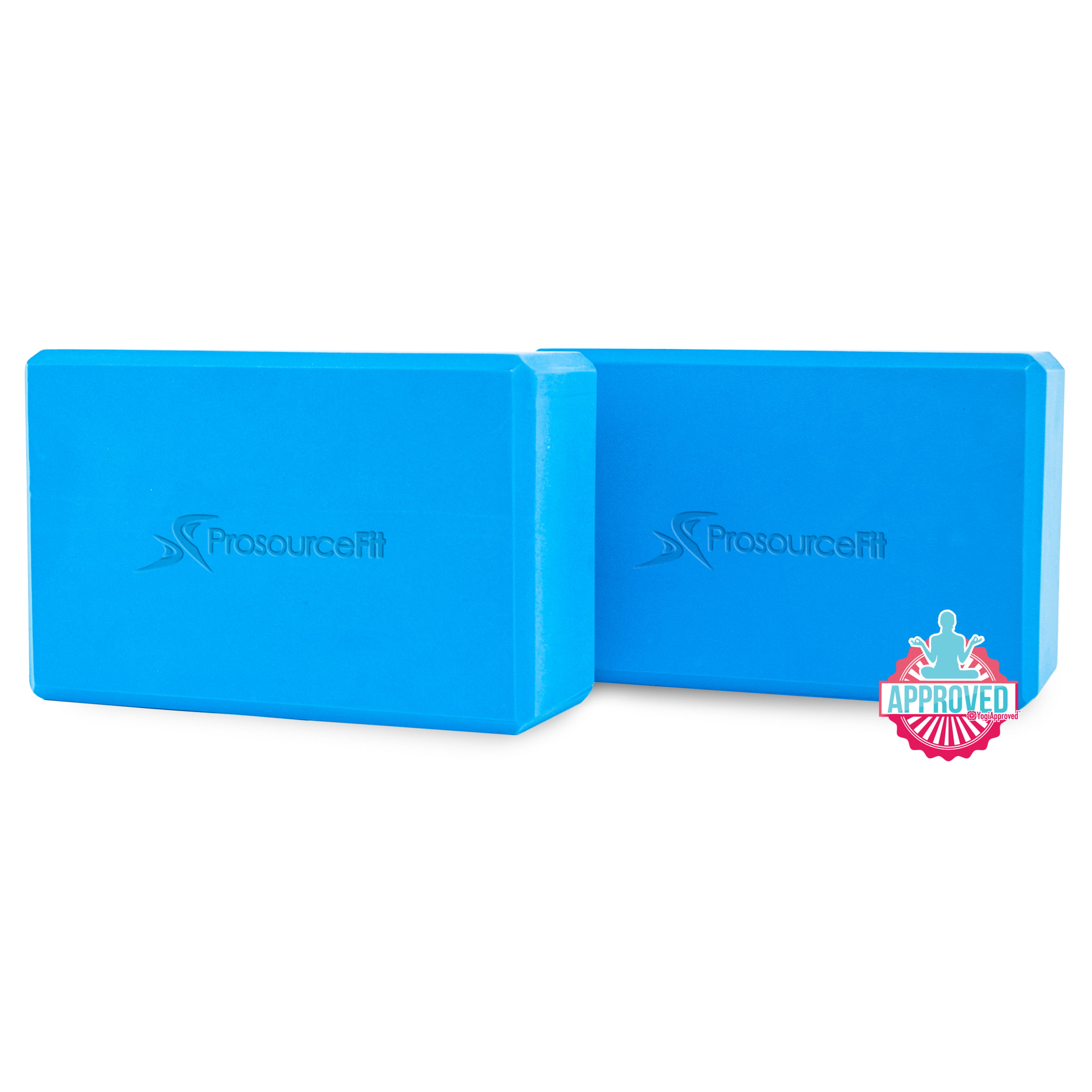 Sturdy Yoga Prop Large Size 4”x 6” x 9” High Density EVA Yoga Bricks Prosource Fit Foam Yoga Blocks Set of 2 