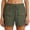 Green, variant on Women’s Casual Straight Leg Shorts, Summer Utility Cargo Shorts with Drawstring Waist, Blue/Black/Grey/Orange/Green/Light Yellow, S,M,L,XL,XXL,XXXL
