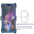 thumbnail image 6 of For Motorola Moto G Stylus 5G 2024 Case, Takfox Heavy Duty Rugged Defender Full Body Protection Phone Case Cover with Swivel Belt Clip Holster & Built in Screen Protector - Blue, 6 of 8