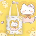 thumbnail image 1 of Hello Kitty-Bolso pequeño de lona para mujer, bolsa de mano Simple de un solo hombro con dibujos animados de Cinnamoroll Kuromiins, 1 of 4