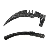 SUSHANG Halloween Decor Halloween SickleProp Scythe Grim Scythe Staff Plastic GrimSickle Halloween Death Dress up Toys Zombie Accessories Halloween Props