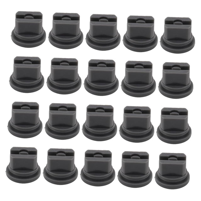 20 boquillas para pulverizador agrícola, ideales para pulverización con mochila. negro