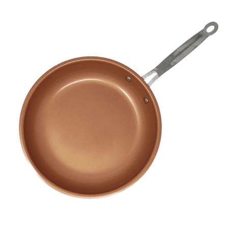 

9.5 Copper Ceramic Frying and Saut Pan with Stainless Steel Handle Oven Safe