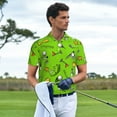 thumbnail image 3 of Balery Golf Sport Club Camisa Polo de Hombre con Estampado, de Manga Corta y Tejido Medio, Camisa Tipo Golf Polo-4X-Large, 3 of 6