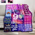thumbnail image 5 of 9 Year Old Girl Birthday Gifts - Crown Throw Blanket Gifts for 9 Year Old Girls Crown Flowers Birthday Gifts for Gifts Birthday Present for Girls Friendship Happy Birthday Decor for Girls,50"x40", 5 of 6