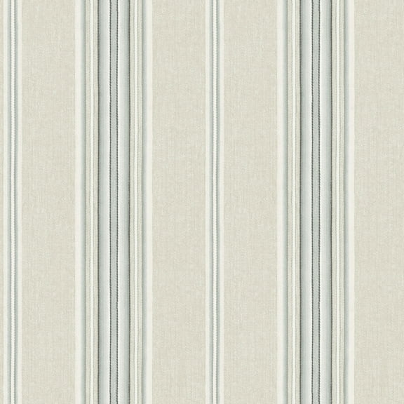Chesapeake Calvados Turquoise Linen Stripe Wallpaper