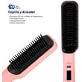 thumbnail image 2 of Cepillo Alisador Bluelander para Cabello, 4 Ajustes de Temperatura 160-220 °C, Cepillo Termico Con Clips y Liga, Rosa, 2 of 5