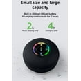 thumbnail image 5 of Bluetooth Waterproof Handsfree Portable HD Shower Speaker, LED Lights, Build-in Mic Speakerphone and Attached Suction Cup, 4 hrs Play Time (Black), 5 of 10
