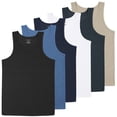 thumbnail image 2 of Men's Micro Waffle Knit Heavyweight Sleeveless Tank Top (S-3XL), 2 of 7