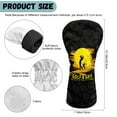 thumbnail image 6 of Yuyamidu Funny Black Golf Club Head Cover Golf Ball Golf Head Cover Fit Well for Driver or Fairway Wood Club, Stylish Protection for Your Clubs for Men Women, 6 of 7