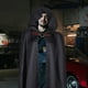 thumbnail image 2 of Capa medieval con capucha para hombre, capa de vampiro renacentista con capucha, túnica pirata de Halloween, capa larga para adultos, disfraz de cosplay aterrador, 2 of 7