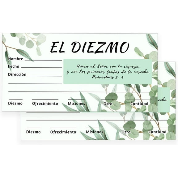 Spanish Tithes and Offering Envelopes 50Pcs Spanish Cash Envelopes for Tithes and Offerings Visitor Donation Envelopes Tithe and Offering Envelopes