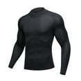 thumbnail image 2 of WBQ Men's Compression Shirts Long Sleeve Athletic T Shirt Workout Cool Dry Running Tops Gym Undershirts Baselayers, 2 of 6