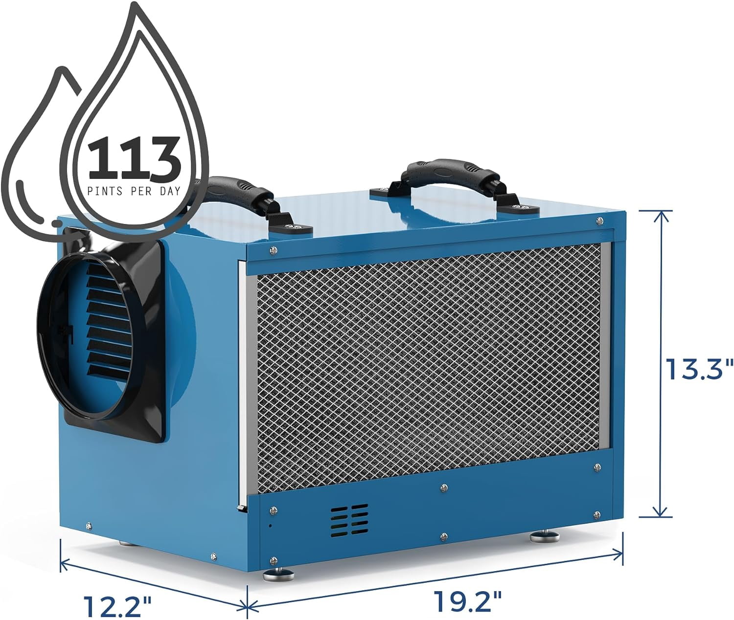 ALORAIR Commercial Dehumidifiers 113 Pint, with drain Hose for Crawl Spaces, Basements, Industry Water Damage Unit, Compact, Portable, Auto Defrost, Memory Starting, 5 Years Warranty