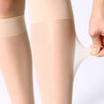 thumbnail image 4 of 12 Pairs Lady's Sheer Knee High Stockings for Women Sheer Socks Soft Silky Elastic Summer Stockings, 4 of 6