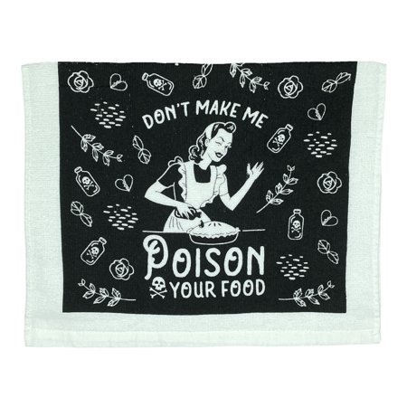 Dont Make Me Poison Your Food Funny Cooking Threat Tea Towel