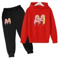 thumbnail image 3 of Abrigo para niños, ropa encantadora, mercancía A4, sudadera con capucha de marca, ropa deportiva, ropa para niñas y niños, pantalón superior, conjunto de moda informal de 2 a 13 años, 3 of 5