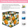 thumbnail image 3 of RATGDN Collapsible Fabric Cube Storage Bin with Double Handles for Living Room Bedroom Office Black - Orange Juice Fruit, 3 of 7