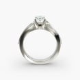 thumbnail image 2 of Alpha Jewel 1.7 Ct Emerald Cut Moissanite Ring - 14k White Gold Plated Anniversary Ring - Solitaire Wedding & Engagement Fine Moissanite Jewelry - Birthday Gifts for Her - Simple Proposal Ring, 2 of 4