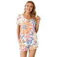 thumbnail image 6 of Anygrew Summer Pajama Sets For Womens Shorts Soft Pj Set 2 Piece Sleepwear With Pockets, 6 of 7