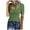 Green, variant on Spring Shirts For Women 2025 Sevevn Women's Short Sleeve Henley T-Shirts Button Down Slim Fit Tops Scoop Neck Ribbed Knit Shirts