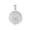 White, variant on Gold United States Navy Officially Licensed Shield Eagle Anchor Emblem Medallion (10K White Gold, Pendant)
