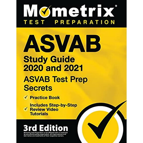 Pre-Owned ASVAB Study Guide 2020 and 2021 - ASVAB Test Prep Secrets, Practice Book, Includes Step-By-Step Review Video Tutorials: [3rd Edition] (Paperback) 1516712498 9781516712496