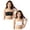 Black 1PCS & White 1PCS, variant on 2 Pack Girls Tank Top Underwear Adjustable Training Bra for Developing Inner Wear Soft Strap Vest Casual Daily Size10-14 Years