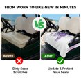 thumbnail image 4 of Golf Cart Seat Covers for 2 Seater,Purple Green Leaf Microfiber Cart Seat Towel Blanket,Spring Watercolor Botanical Flower Absorbent Breathable Non Slip Bench Seats Protector for Golf Course 51"x31", 4 of 9