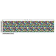 thumbnail image 3 of Geometric Fabric by the Yard, Cobblestone Inspired 1980 Style Funky Crooked Rectangular Shapes and Block, Decorative Upholstery Fabric for Sofas and Home Accents, Multicolor by Ambesonne, 3 of 5
