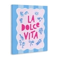 thumbnail image 3 of Stupell Industries La Dolce Vita Blue Pink Canvas Wall Art design by Dominique Vari, 40 x 30, 3 of 7