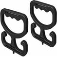 thumbnail image 1 of 2 Pcs/Ensemble Support de Sac en Plastique Robuste – Sac de Courses Réutilisable Outil de Transport 2 Pack Outil de Transport Magasinage ABS, Noir, 1 of 7