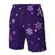 thumbnail image 4 of Balery Crystal Purple Snowflake Traje de Baño Estilo Hawaiano para Hombre, Shorts de Secado Rápido con Bolsillos-X-Large, 4 of 6