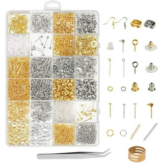 1203pcs Jewelry Making Supplies, EEEkit Open Jump Rings and Lobster Clasps  Jewelry Findings Kit with Jewelry Pliers, Jewelry Repair Kit, Earring