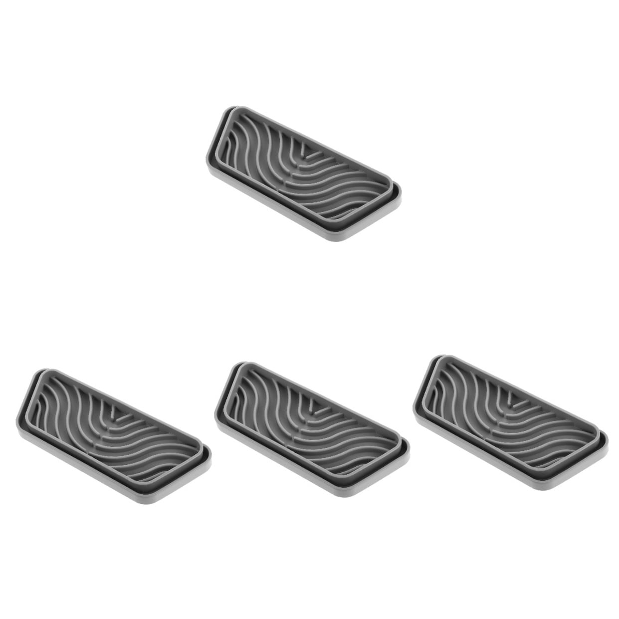 WORGEOUS 4-Pack Refrigerator Drip , Leak-Proof Dispenser Catch Trays, Leak Catcher Accessories