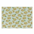 thumbnail image 1 of Green and Orange Cutting Board, Slices of Oranges with Leaves Summer Watercolor Fruit Pattern, Decorative Tempered Glass Cutting and Serving Board, Small Size, Pale Orange Fern Green, by Ambesonne, 1 of 1