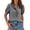 A242 Black, variant on Womens Shirts Retro Gingham Check Short Puff Sleeve V Neck Ruffle Trim Button Down Tops Casual Elegant Summer Vacation Office Wear Lightweight Blouses