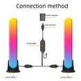 thumbnail image 3 of Lámpara de pie con Bluetooth y luz LED inteligente para escritorio, con grafiti, WiFi, RGB, color mágico, para captar música, 3 of 5