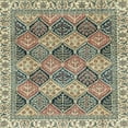thumbnail image 1 of Ahgly Company Indoor Square Abstract Coffee Brown Abstract Area Rugs, 8' Square, 1 of 6